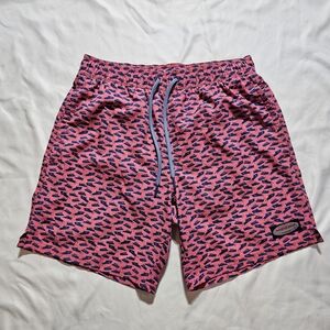 Vineyard Vines Pink and Blue Boat Print Shorts